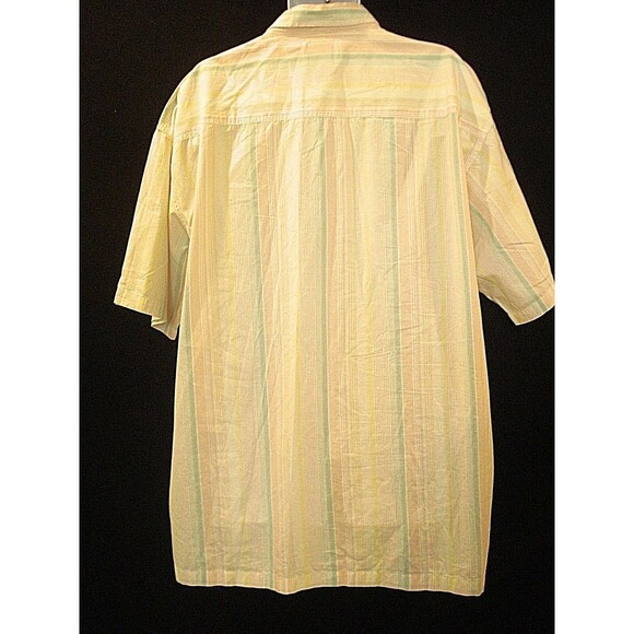 Phat Farm Shirt Pastel Striped Button Front Short Sleeve Mens Size 3XL - Picture 7 of 8